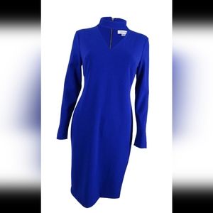 Calvin Klein, Sheath Choker Royal Blue, Dress!